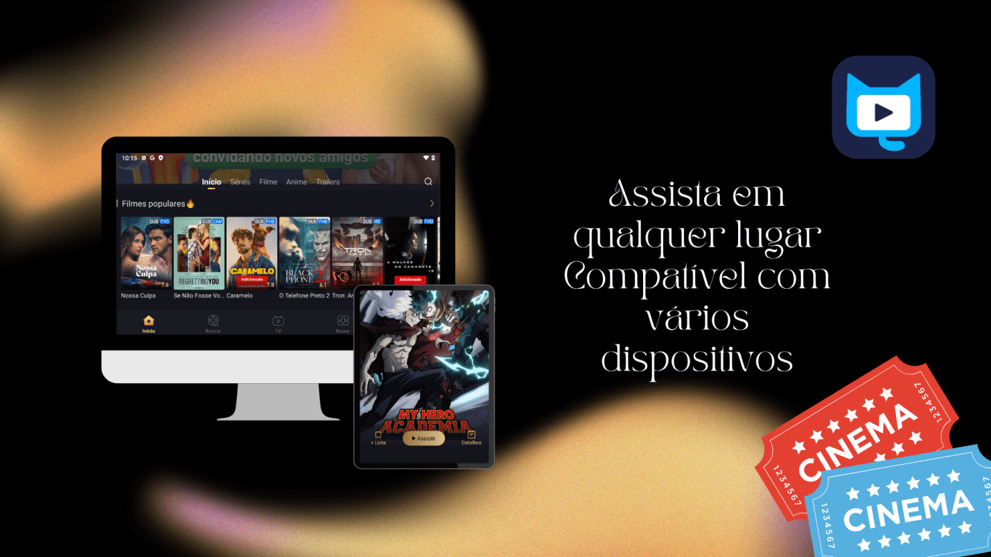 Assista em qualquer lugar, Compatível com vários dispositivos
