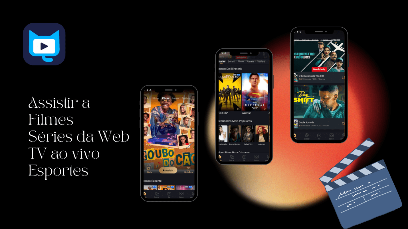 Assistir a, Filmes, Séries da Web, TV ao vivo, Esportes